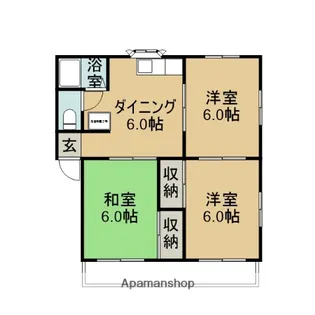 ドミール井上【102号室】の間取り