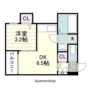 ZEROみやた通り【308号室】の間取り