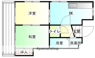 エンプロイうしおⅡ【101号室】の間取り