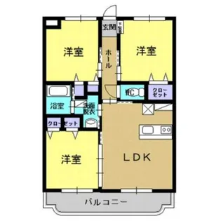 リバーサイドM【3階】の間取り