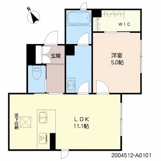 SOLARE724【101号室】の間取り