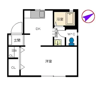 ディアスK&M【102号室】の間取り