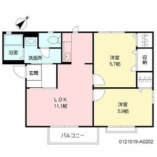 ファミールN【2階】の間取り