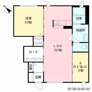 メゾン・ド・イブー【1階】の間取り