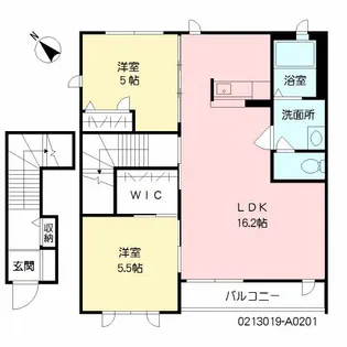 メゾン ド イブー【201号室】の間取り