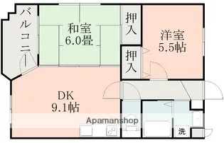 ヒルサイドテラス【3階】の間取り