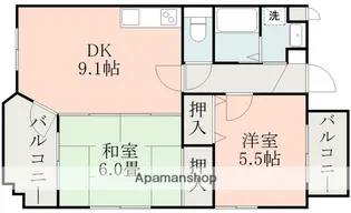 ヒルサイドテラス【2階】の間取り