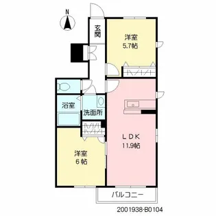 マリンガーデン【1階】の間取り