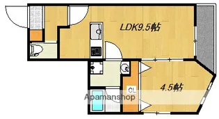 SANTACRUZ東谷山【3階】の間取り