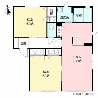 サンセール Ⅰ棟【1階】の間取り