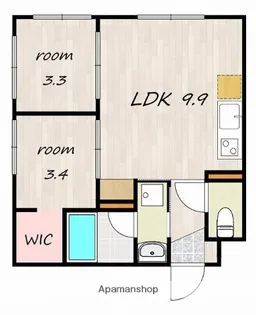 8COURT【301号室】の間取り