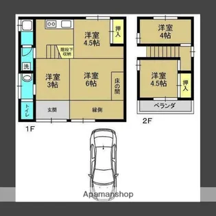 鹿児島県鹿児島市原良7丁目【一戸建】の間取り