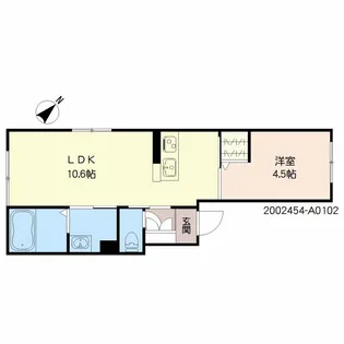 シャーメゾン純心電停前【1階】の間取り