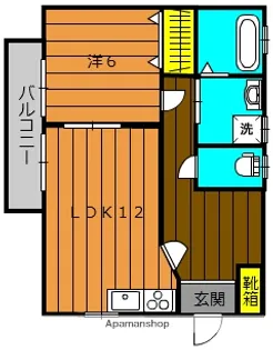 メゾンボヌール紫原【101号室】の間取り