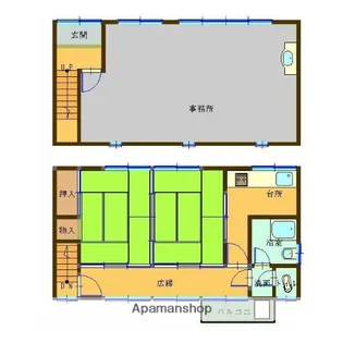 嶋川邸【1号室】の間取り