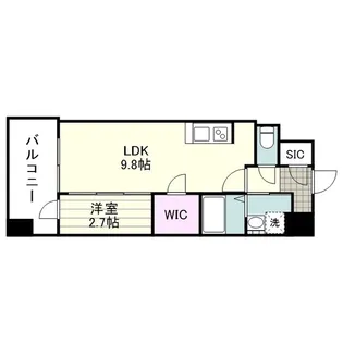 SーRESIDENCE 小川町【1406号室】の間取り