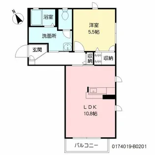 エスペランサ宇宿 B棟【2階】の間取り