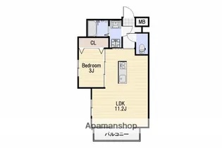 MSCT東谷山【605号室】の間取り