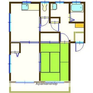ディアスハーモニー【102号室】の間取り