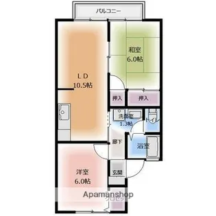 フォーレモンターニュ【2階】の間取り