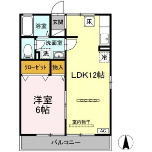 ナチュール清和【1階】の間取り