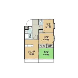 メゾン・ド・パティオ【303号室】の間取り