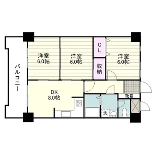 トーカンマンション上之園【0903号室】の間取り