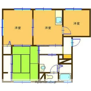 グランヒル伊敷A棟【101号室】の間取り