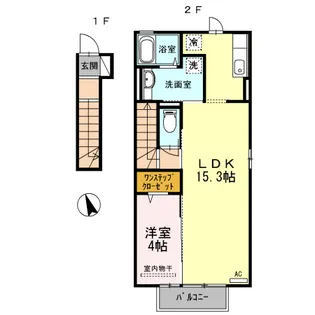 ハピネス和田【2階】の間取り