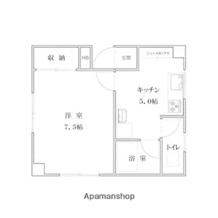 はぎはらビル【401号室】の間取り