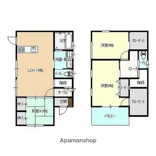鹿児島県鹿児島市吉野町【一戸建】の間取り