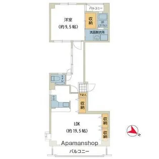 CASA DE PULITO【301号室】の間取り