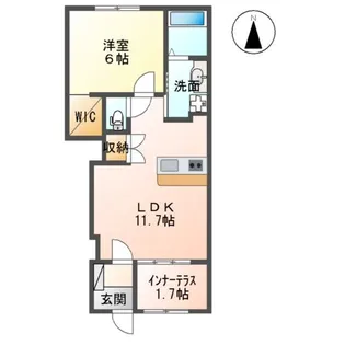 A・グランドパレスⅡ【1階】の間取り