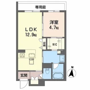 シャーメゾンカトレヤ【1階】の間取り