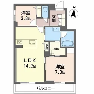 シャーメゾンカトレヤ【3階】の間取り