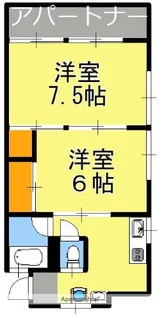 広木2丁目アパート【102号室】の間取り