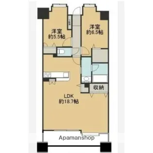 日商岩井レジオン平之町【302号室】の間取り