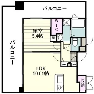 リアンシエルブルー高麗【1004号室】の間取り