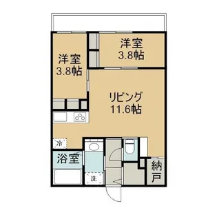 オルタンシアS【105号室】の間取り