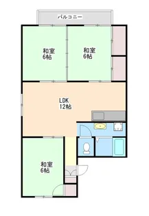 セジュールM B棟【2階】の間取り