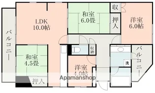ユーロハイツ城西B棟【2階】の間取り