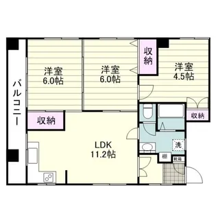 鹿児島中央ビル【0302号室】の間取り