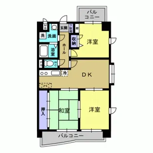 BRIGHTGREET【303号室】の間取り