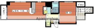 プランタン加治屋町【2階】の間取り