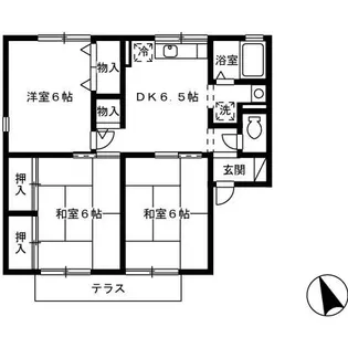 セジュールU【203号室】の間取り