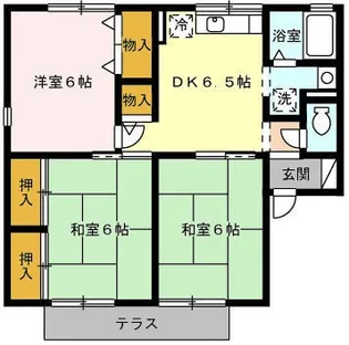 セジュールU【1階】の間取り