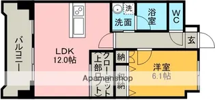 N・マグノリア【202号室】の間取り
