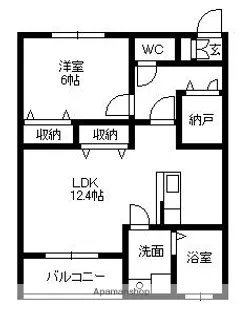 ジャルダン・フリューリー・ドーソンⅣ【303号室】の間取り
