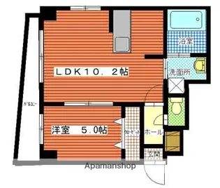 シャトル21(小松原)【5階】の間取り