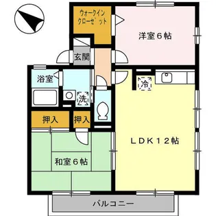 フルーリール【2階】の間取り